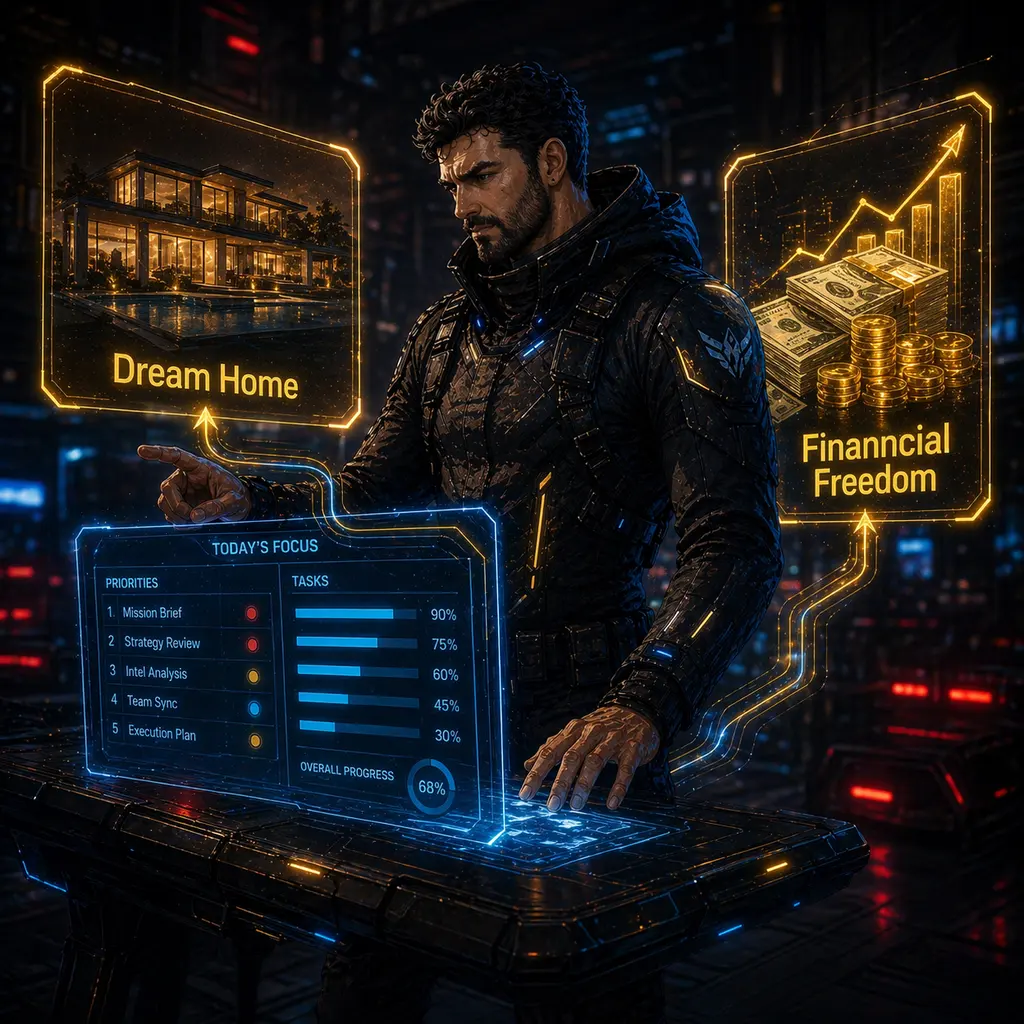 Afternoon execution and progress planning scene